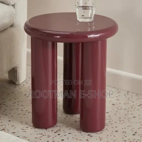 Habitat Round Side Table - Wine
