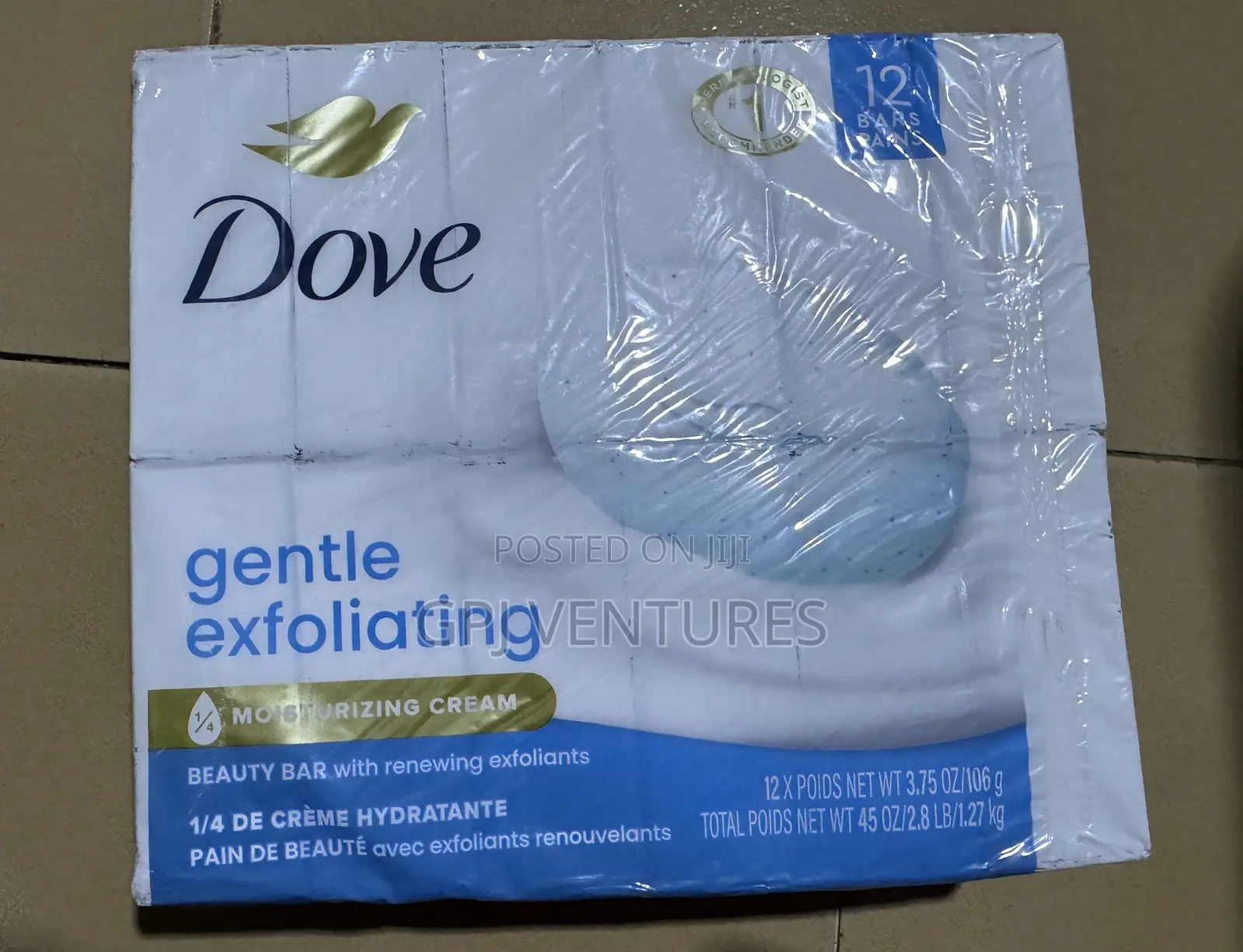 Dove Gentle Exfoliating Bar Soap(12bars