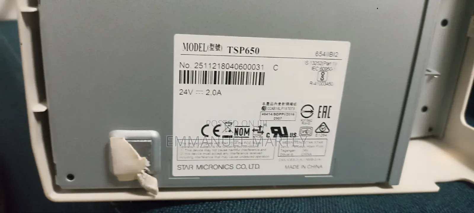 Star Micronics Bluetooth Thermal Printer (Us Brand)