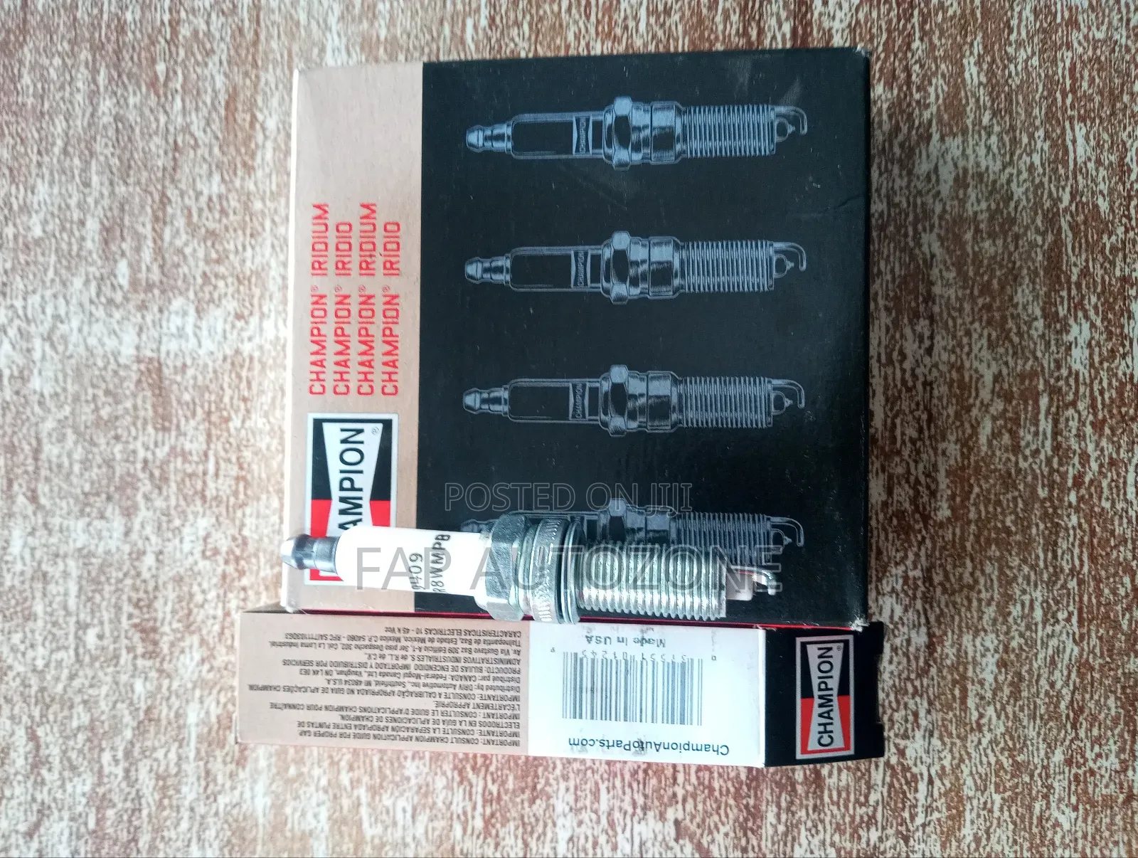 10708. Original Champion Iridium Spark Plugs for Various Cars From Usa