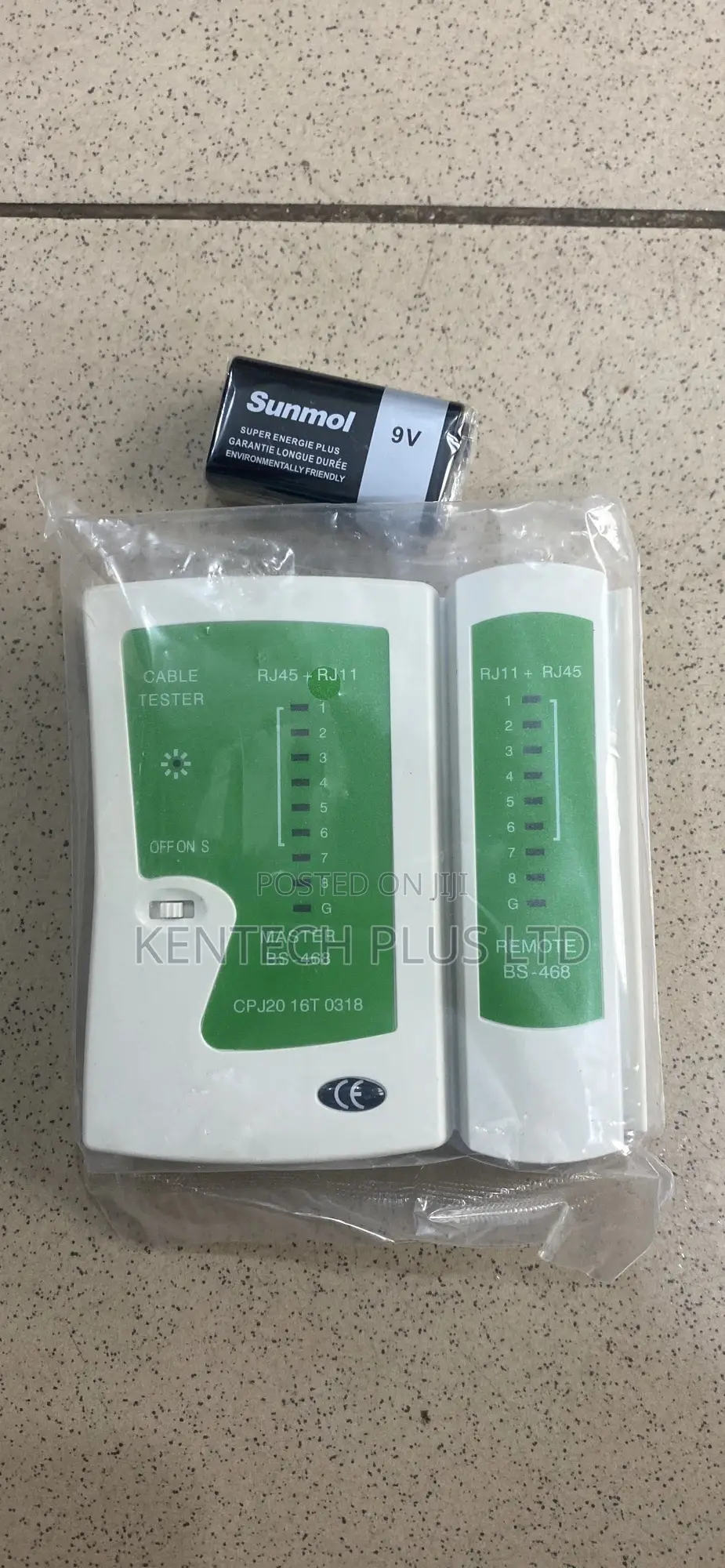 Rj45 and Rj11 Network Cable Tester With Battery