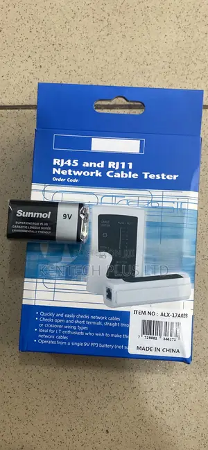 Rj45 and Rj11 Network Cable Tester With Battery