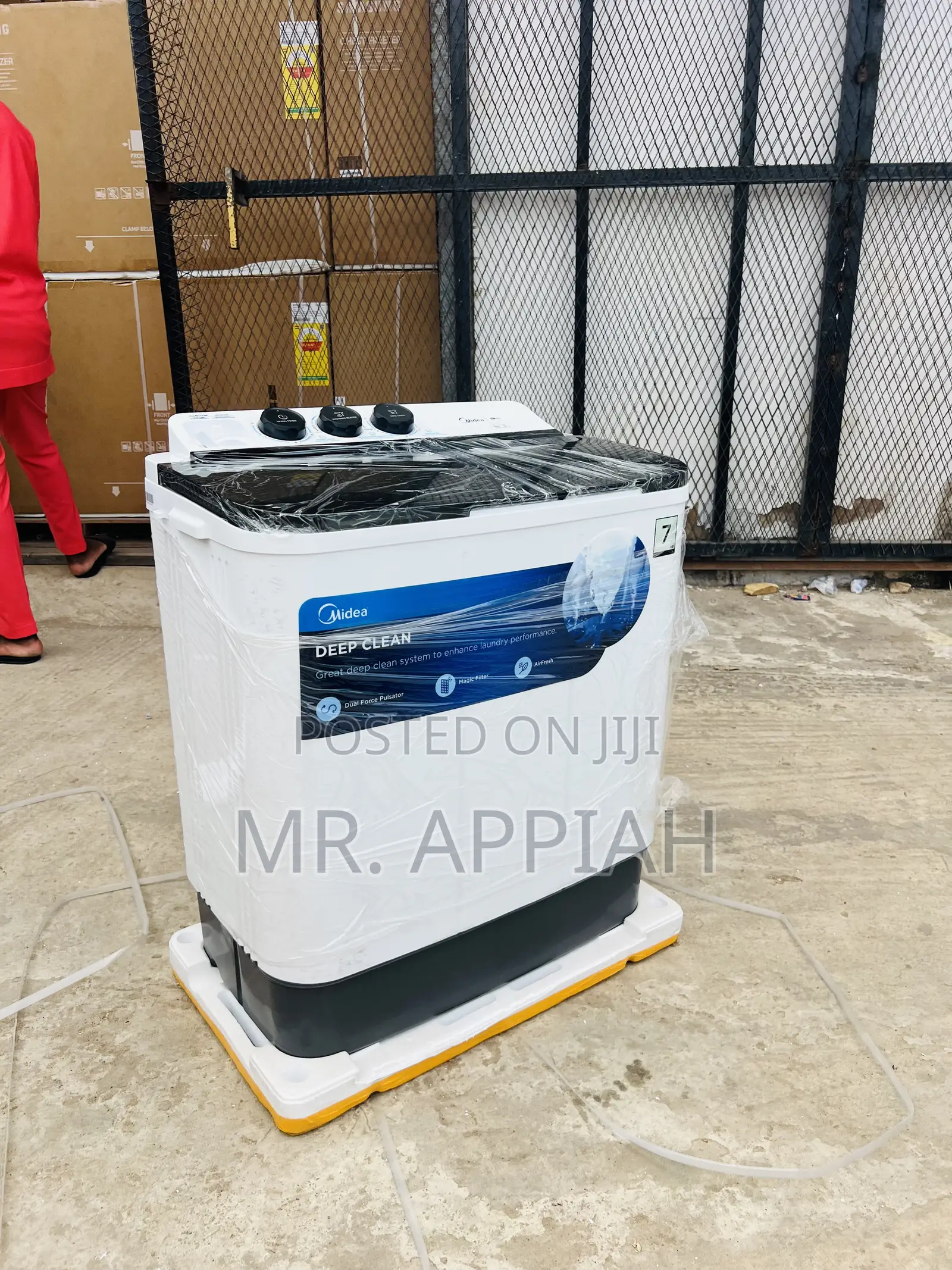 Order Authentic Midea Semi-Auto Washing Machine(7kg)White