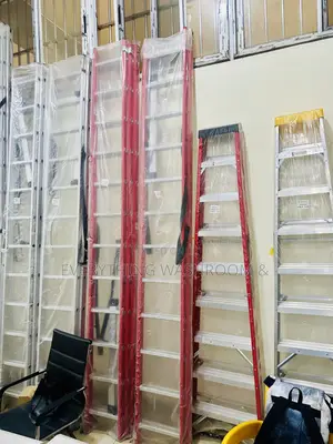Fiberglass 12x2 Extension Ladder Heavy Duty_ Electrician Ladder 12x2