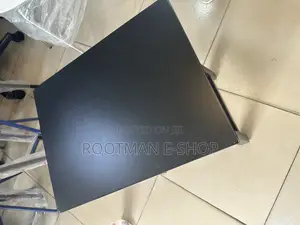 Modern Black Square End Table Featuring a Bottom Storage Sturdy Frame.
