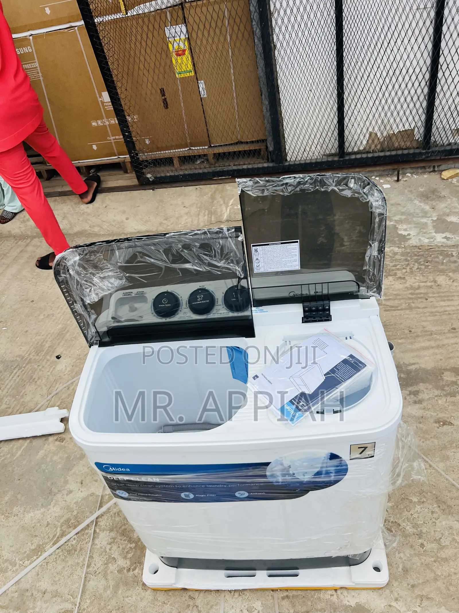 Get Premium Midea 7kg Top Load Washing Machine(Twin Tub) 