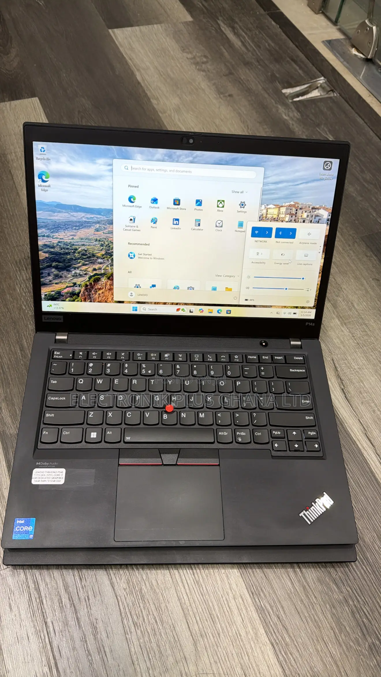 Laptop Lenovo ThinkPad P14s 16GB Intel Core i7 SSD 512GB