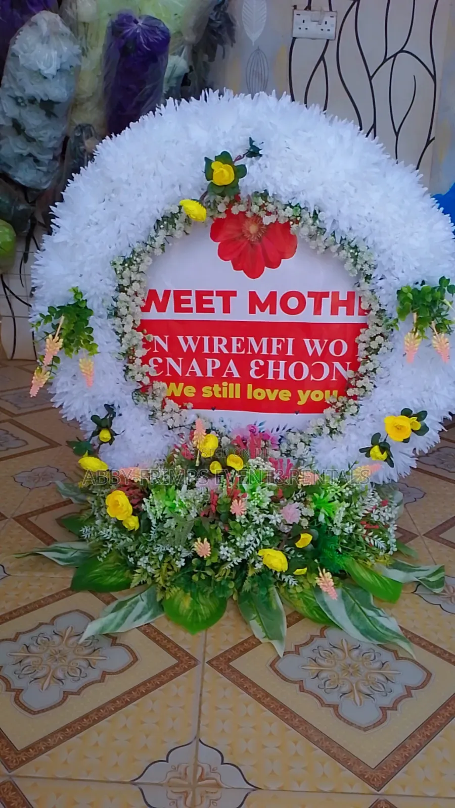 Customized Funeral Wreath