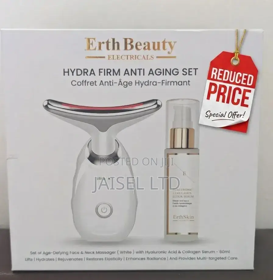 Erth Beauty Hydra Firm Anti Aging Set + Hyaluronic and Collagen Serum