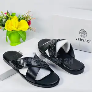 Cross Leather Slippers for Men