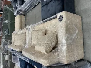 Brand New Beige L-Shaped Sofa Set(Imported From Turkey)