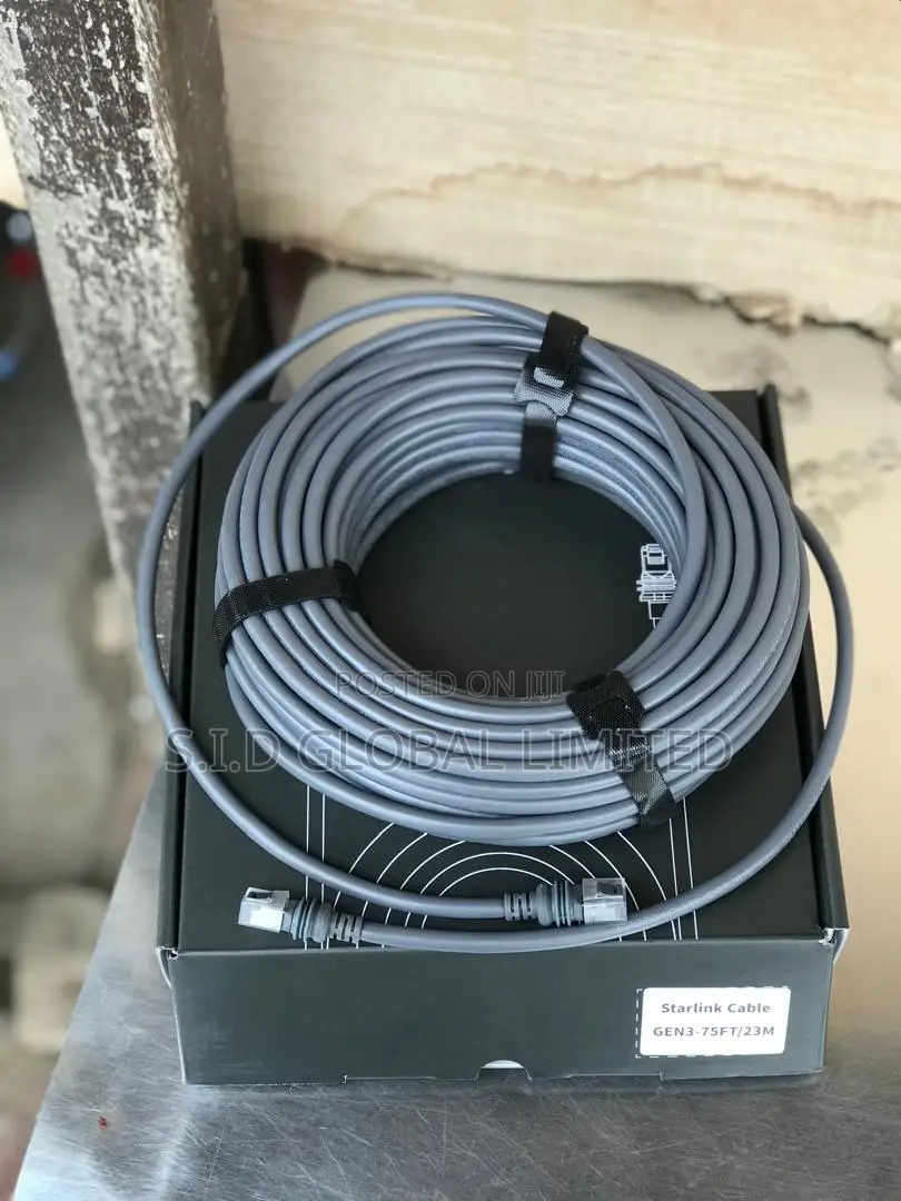 Ip68 Waterproof 75ft Cable for Outdoor Starlink Setup