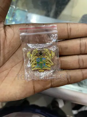 Ghana Coat of Arms Enamel Lapel Pin Badge