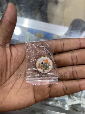 Ghana Coat of Arms Round Lapel Pin Badge
