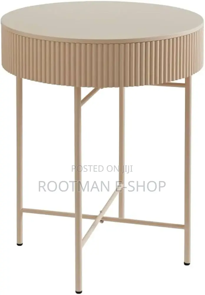 Round Side Table Removable Top Foldable Side Table