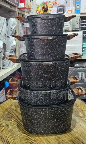 Exclusive Squared Granite Non-Stick Cookware Sets (Location:Kumasi)