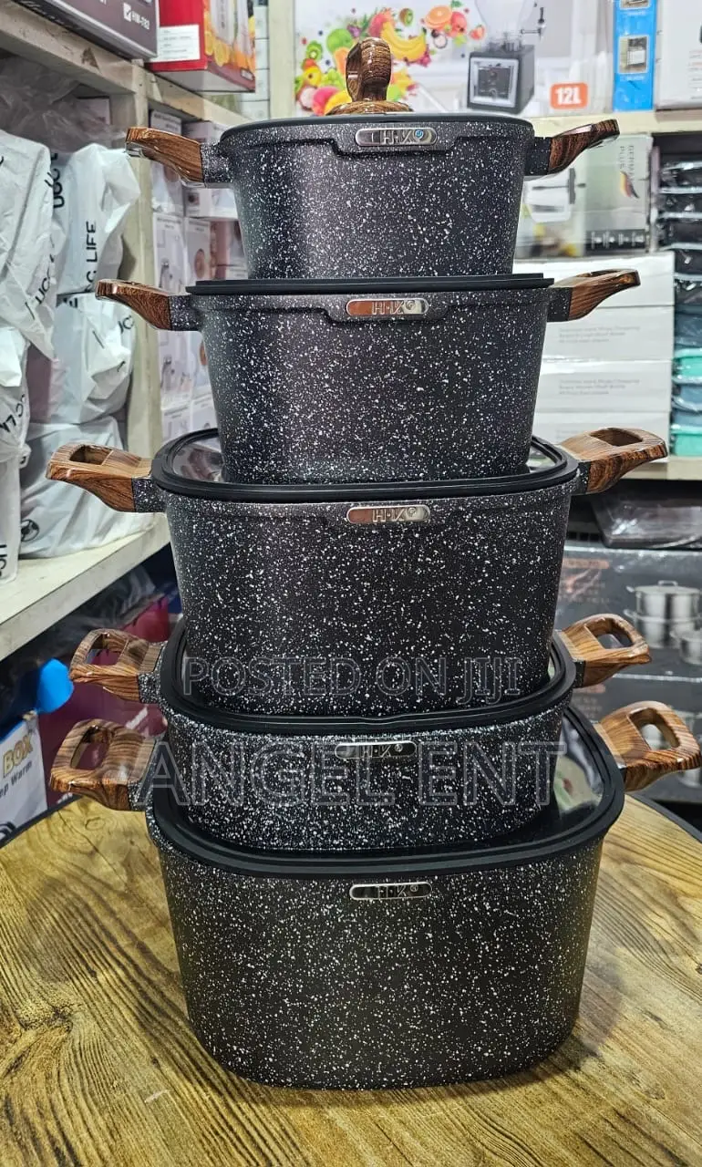 Exclusive Squared Granite Non-Stick Cookware Sets (Location:Kumasi)