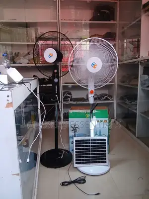 16 Inch Solar Rechargeable Standing Fan With Panel(Ac/Dc)