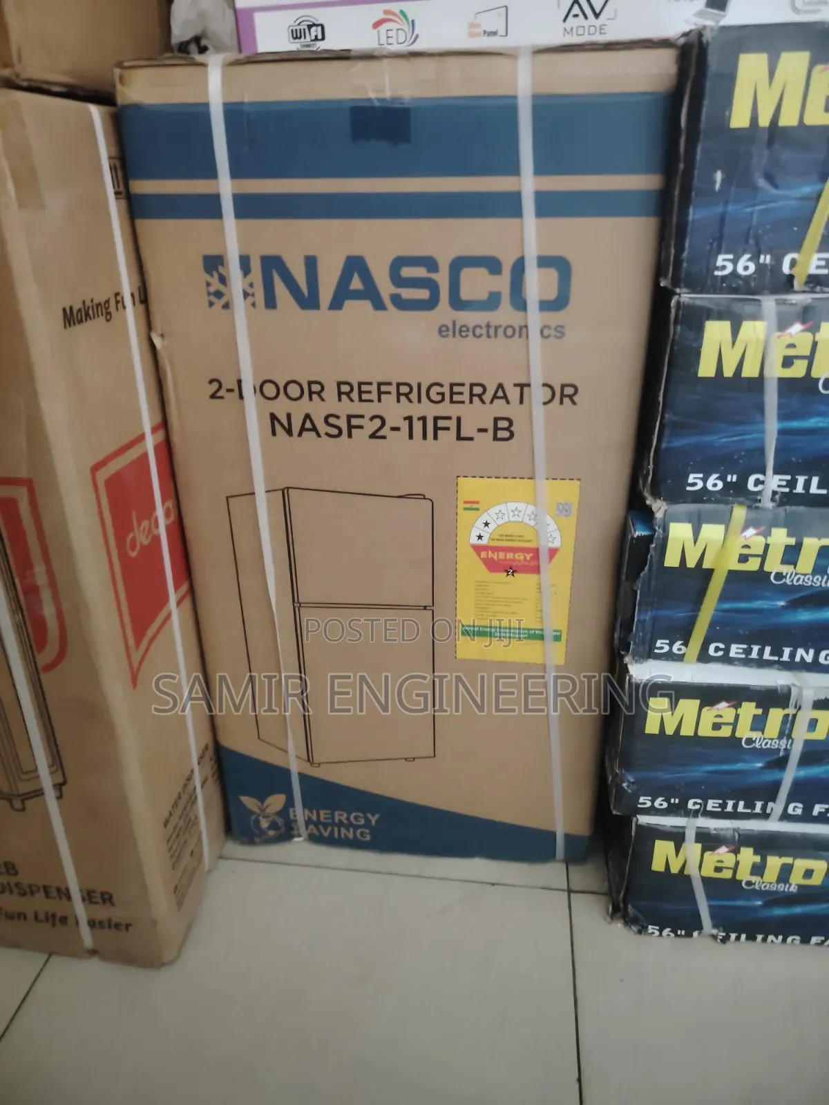 Nasco 86l Double Door Table Top Refrigerator (Nasf2-11fl-B)