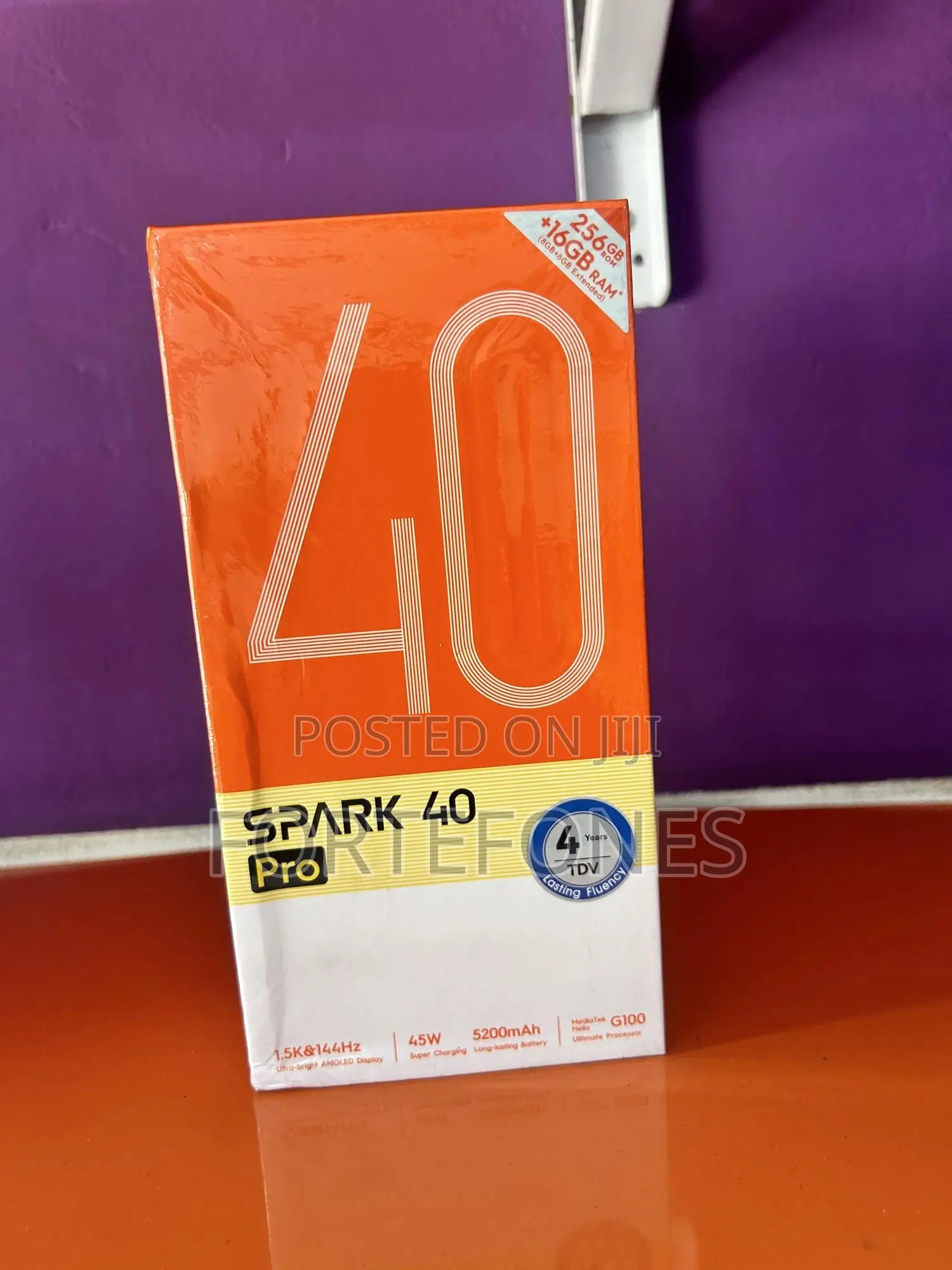 New Tecno Spark 40 Pro 256 GB Black