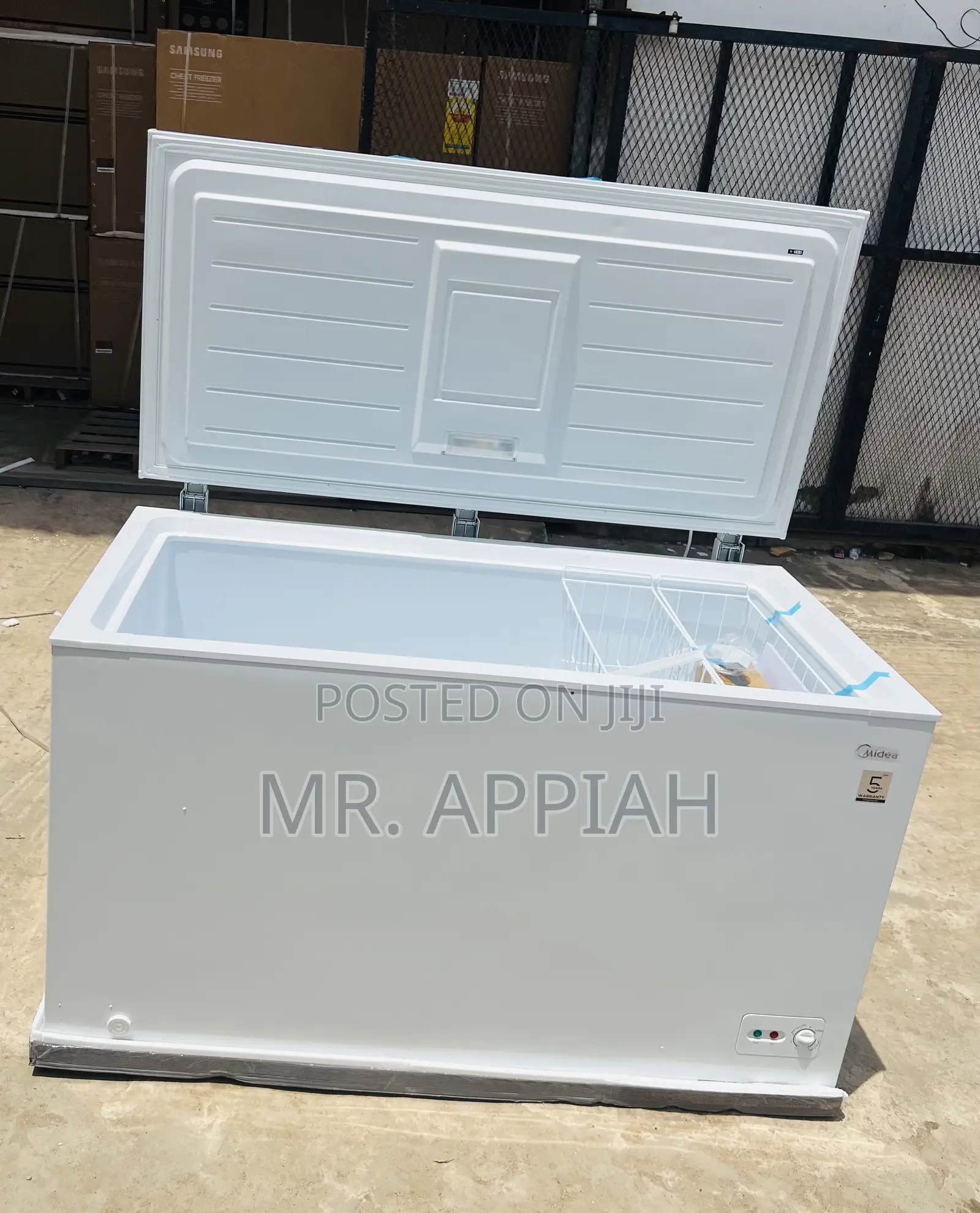 Get Premium Midea Single Door Chest Freezer(White)518l