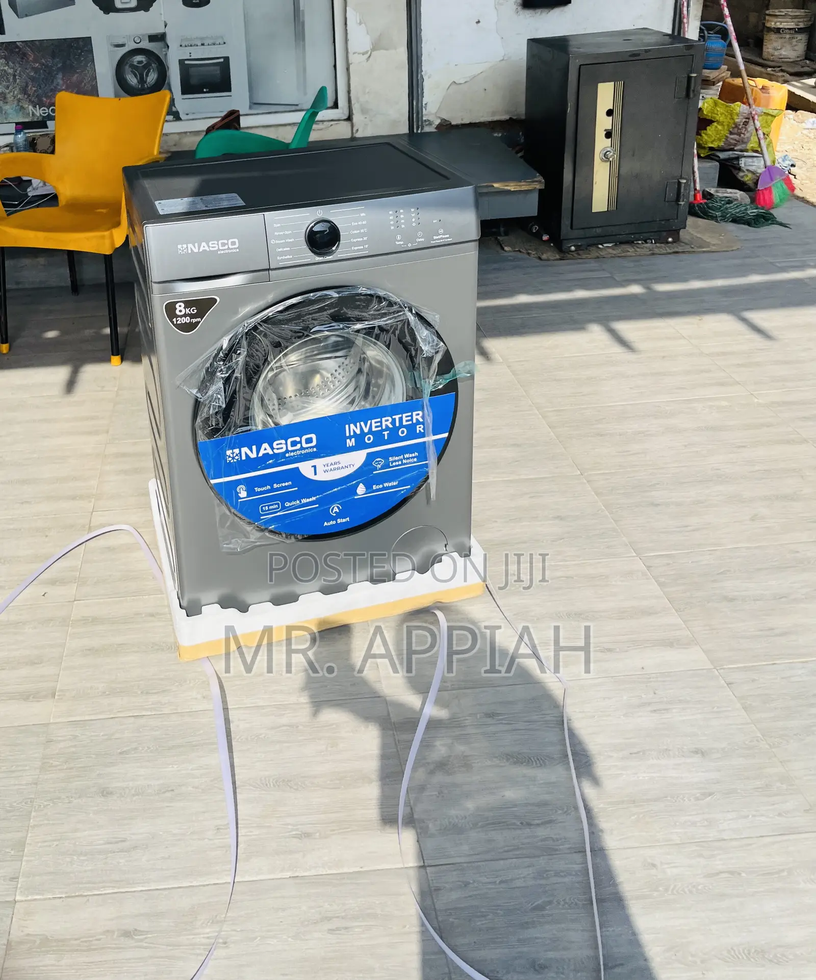 Order Quality Nasco 8kg Fully Automatic Washing Machine(Gray)