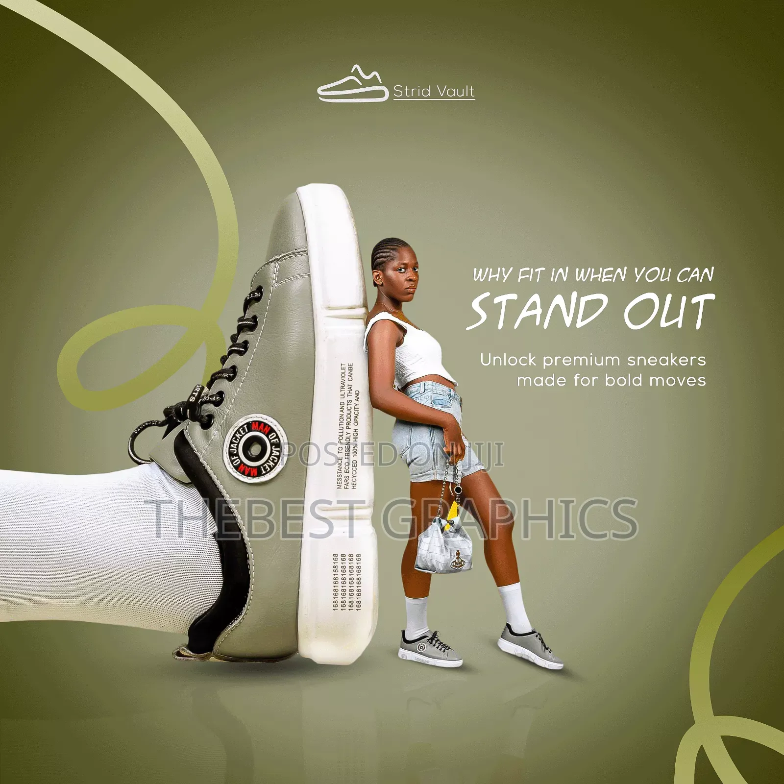 Professional Sneakers Flyer Design