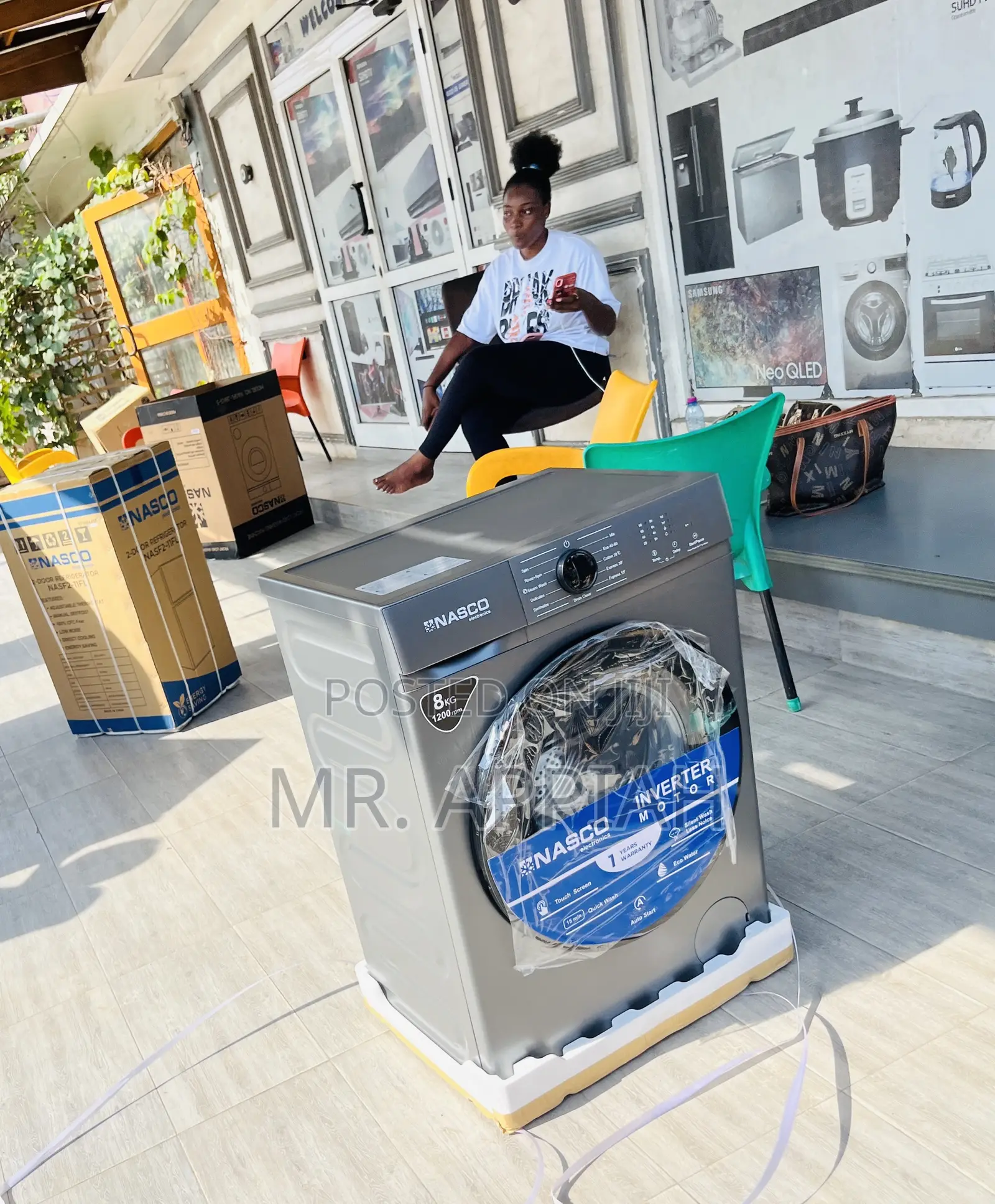 Quality Nasco 8kg Fully Auto(Front Load)Washing Machine 