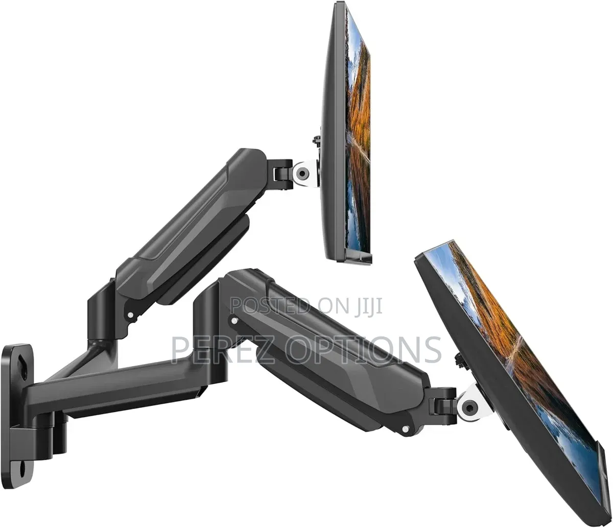 Adjustable Dual Monitor Wall Mount for 13-32" Screens, Vesa Compatible
