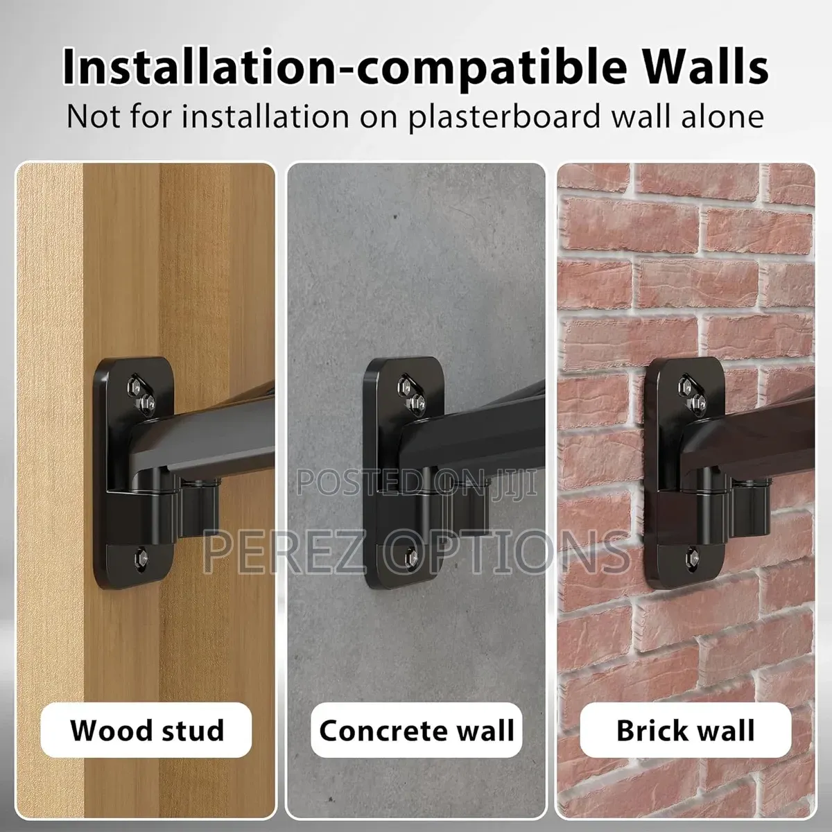 Adjustable Dual Monitor Wall Mount for 13-32" Screens, Vesa Compatible