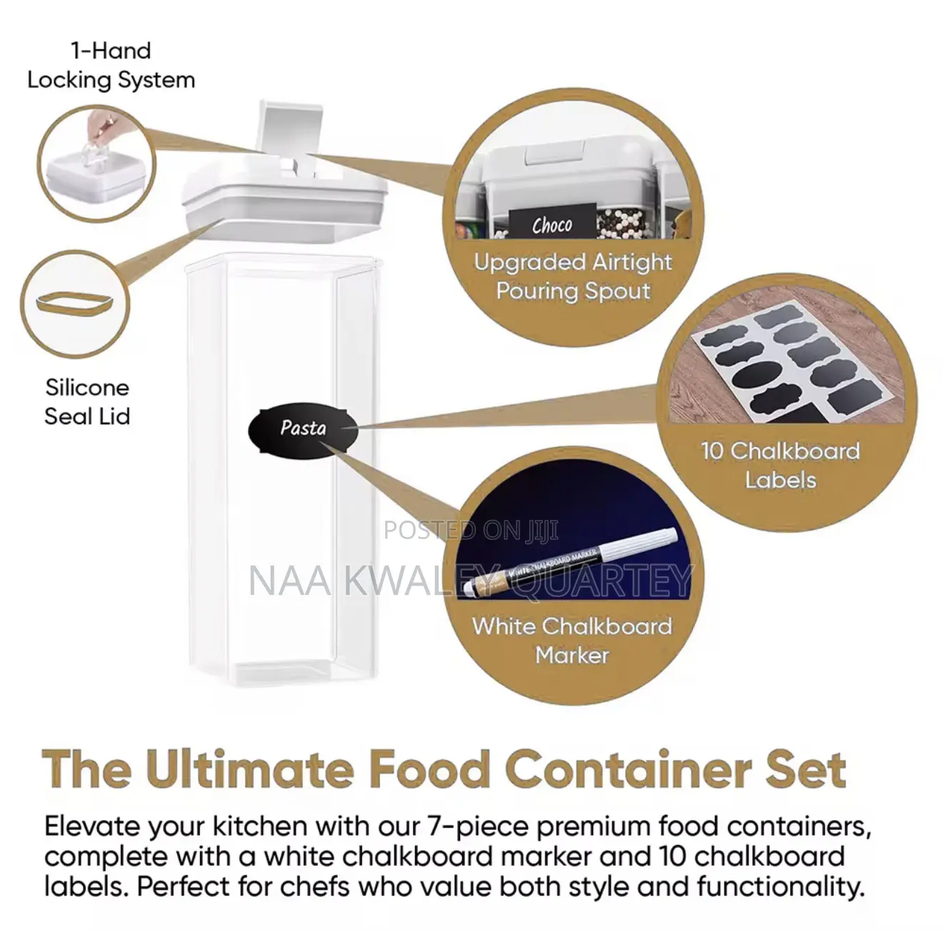 7pcs Food Storage Container Set