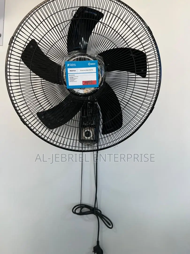 20” Wall Fan Black