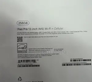 New Apple iPad Pro 13 (2025) 256 GB Black