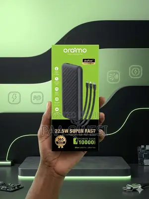 Oraimo 10000mah Super Fast Power Bank With Cables – 22.5w