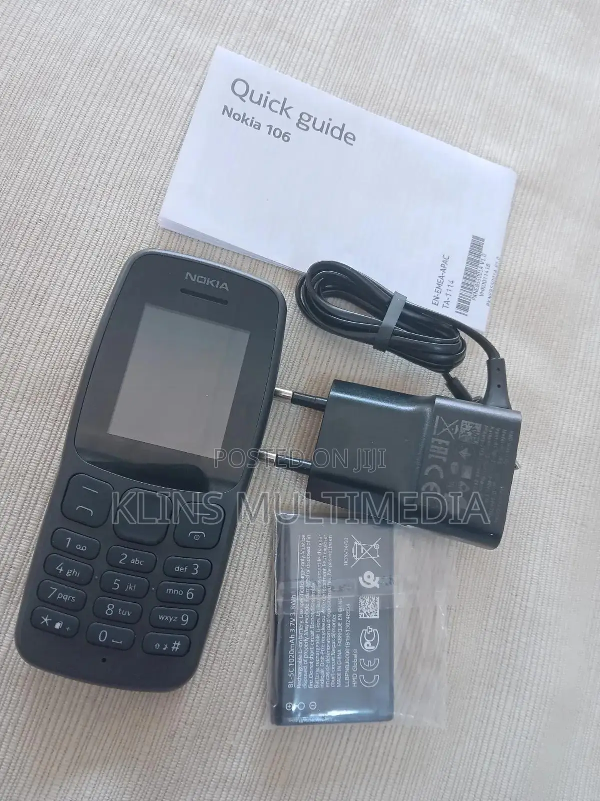 New Nokia 106 Black