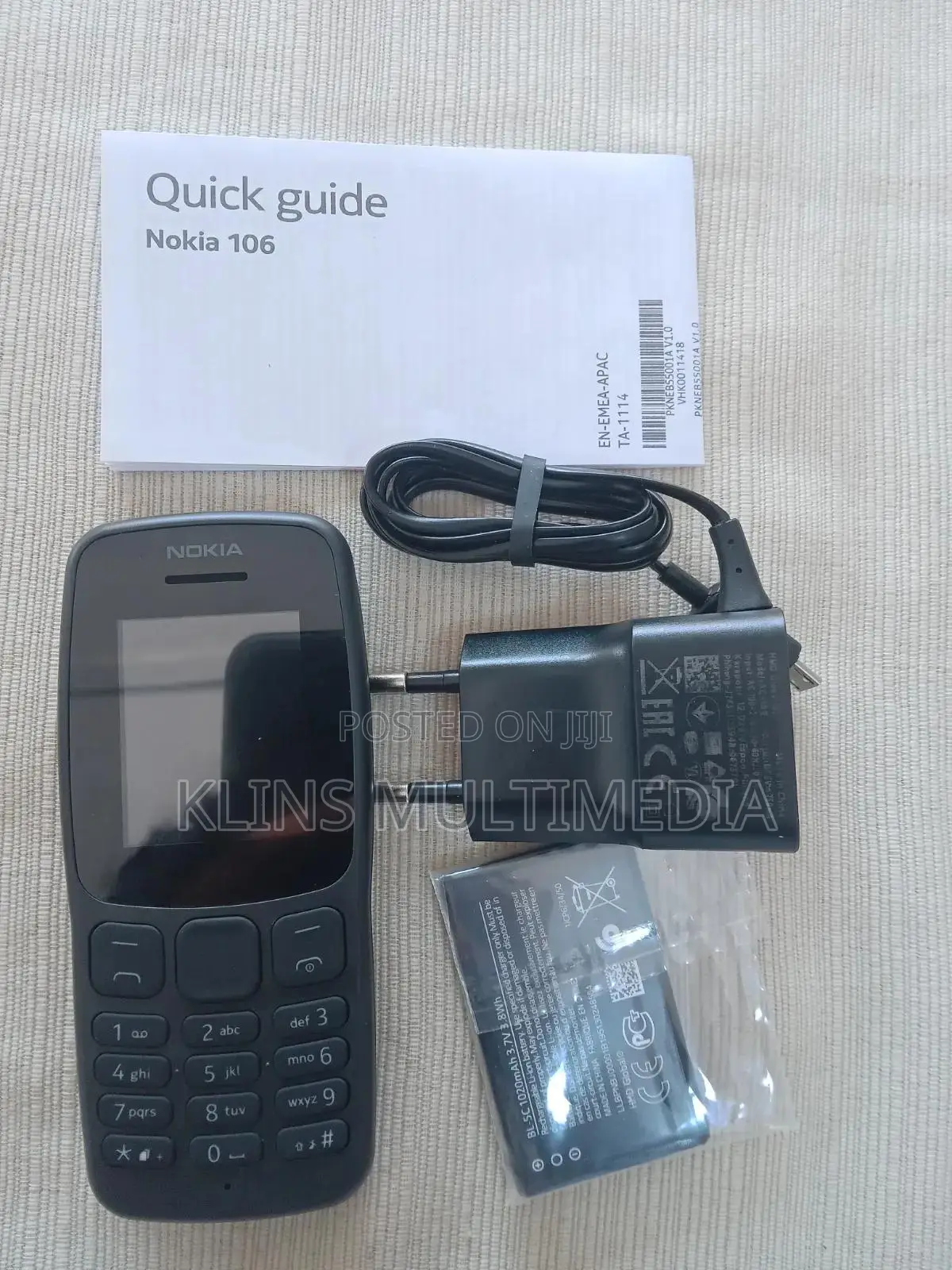 New Nokia 106 Black