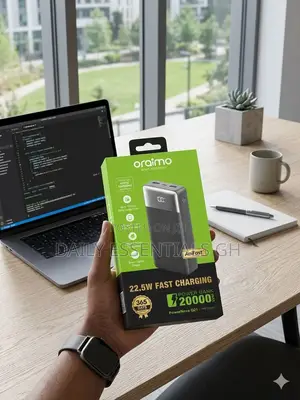 Oraimo 20000mah Fast Power Bank 22.5w – Multi-Device Charging
