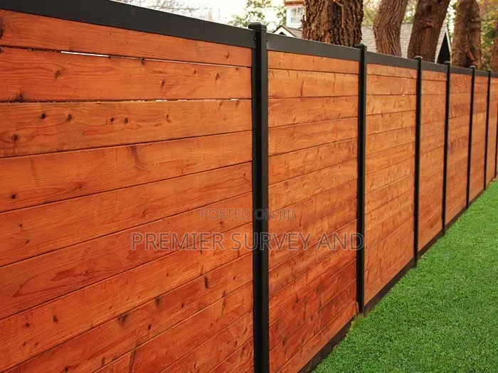 Modern Wooden Fence Wall Design Installation