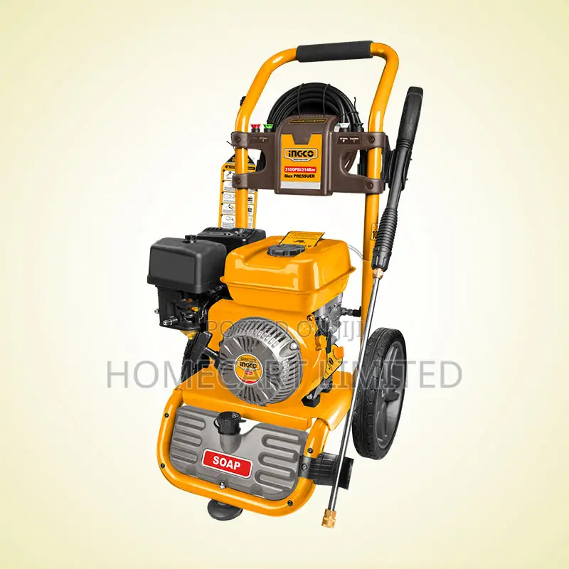 Ingco 212cc 6.0hp Gasoline Pressure Washer 1 Pcs 7.6m Hose- Ghpw2003