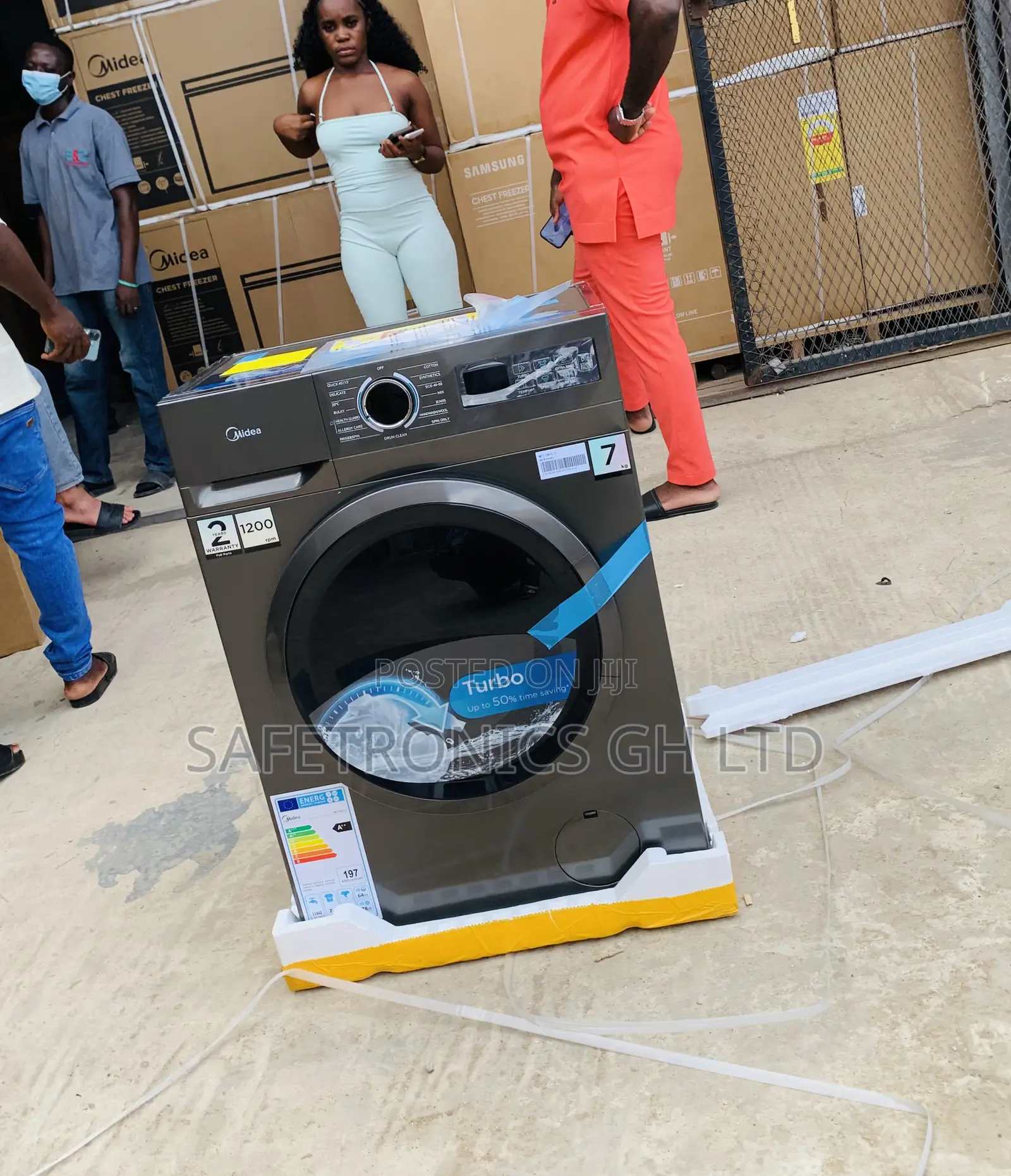Super Durable Midea 7 Kg Front Load Washing Machine Mf110w70/T)