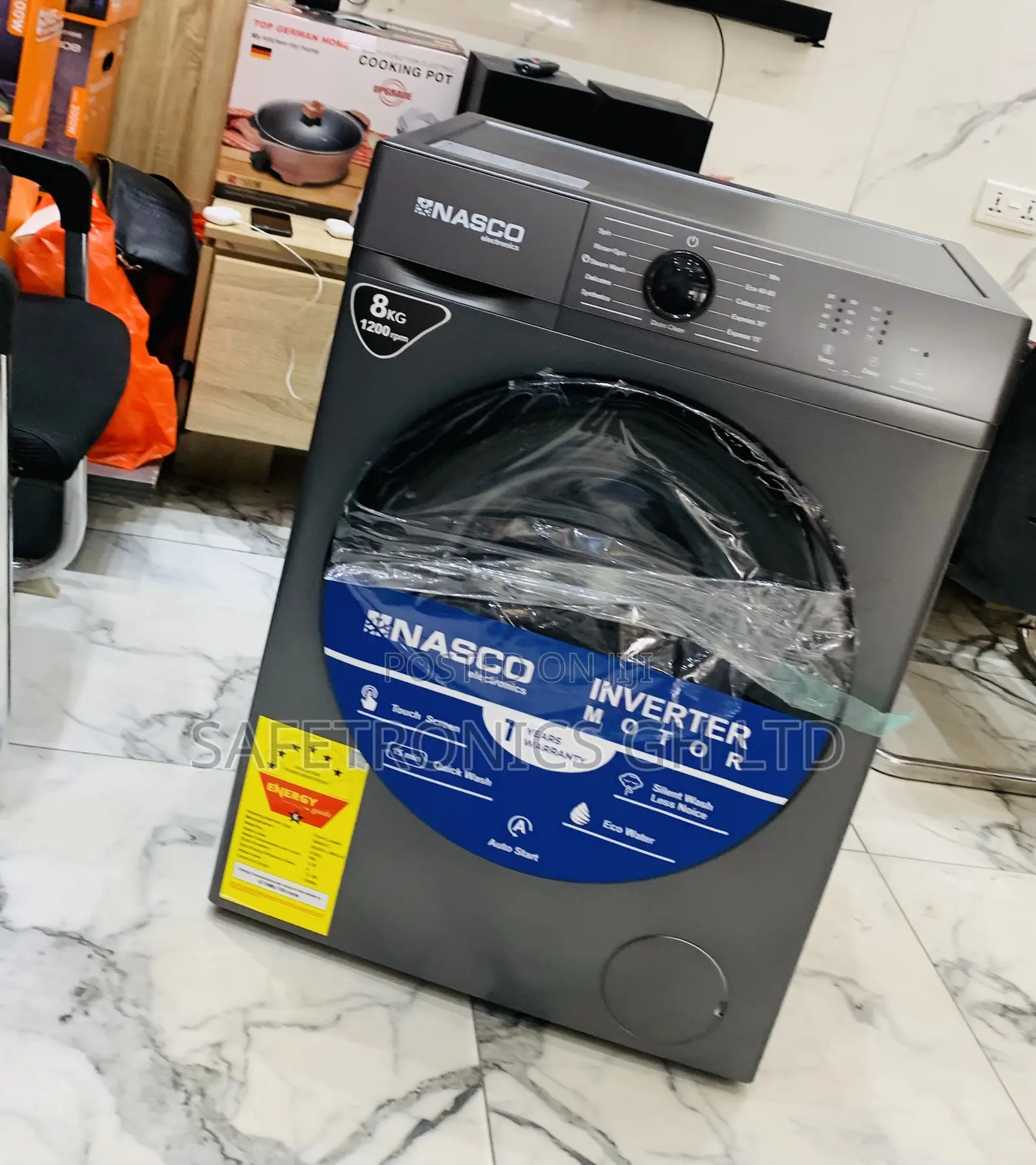 Text/Call for Nasco Washing Machine 8kg Front Load Full Automatic