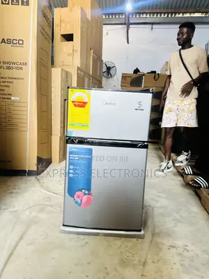 Less Expensive Double Door Table Top Fridge Midea 87l