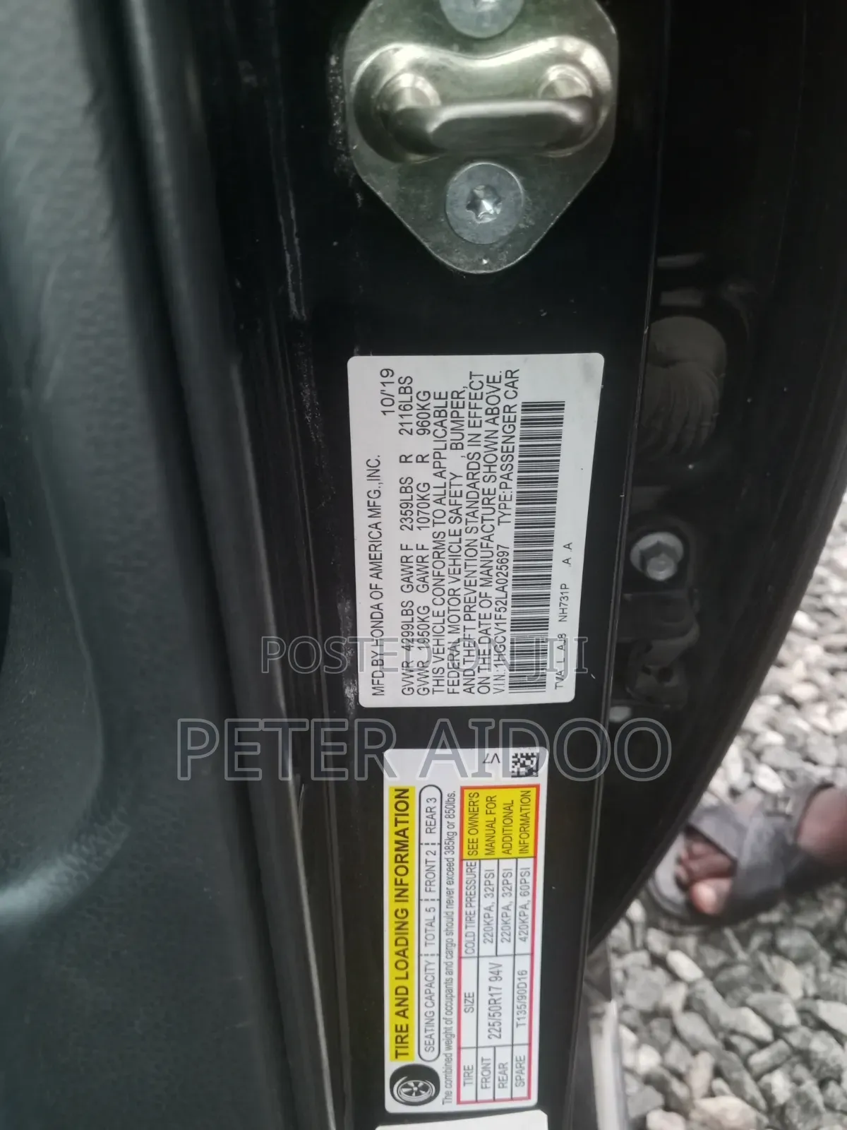 Honda Accord 2020 Black