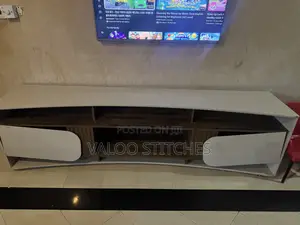 Brown and Beige Color Slitly Used Tv Unit