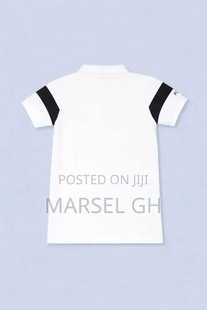 Polo Shirt For Kids - White