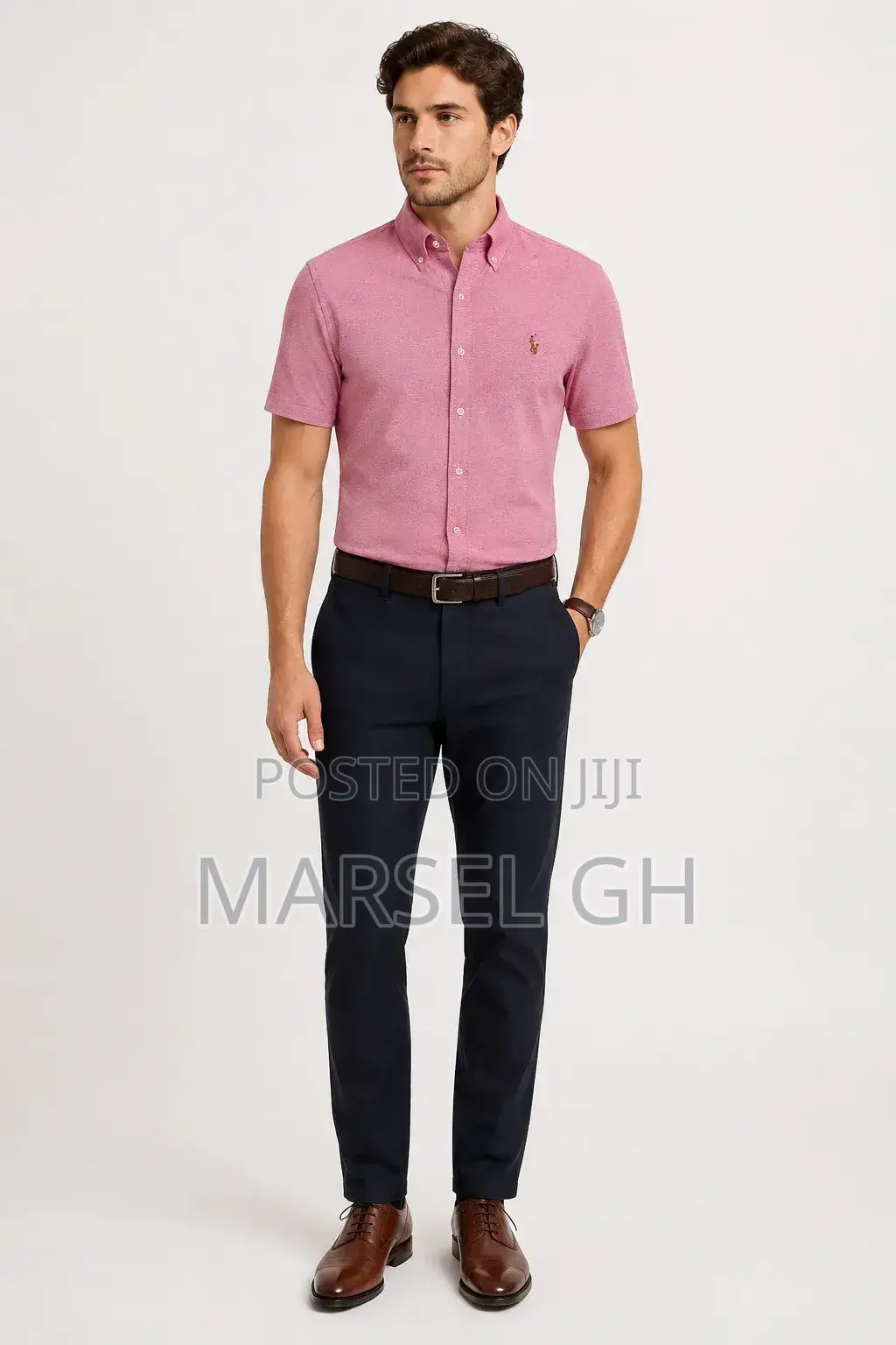 Formal Polo Shirt for Men - Pink