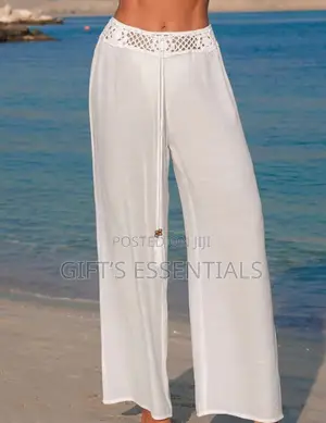 Women's Vacation Casual Solid Color Pants Summer Outfits, Beach