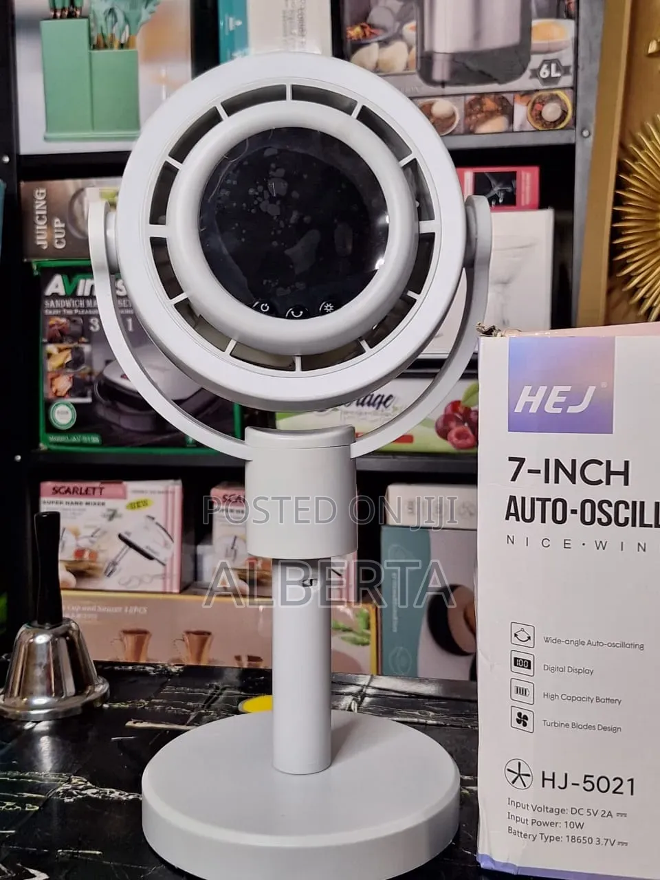 7 Inches Rechargeable Fan