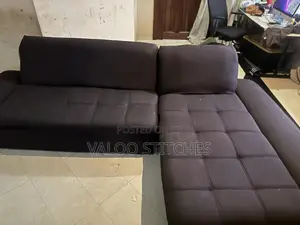 Quality Coffee Brown L Shape Sofa That Can Take Like 8 to 9 People