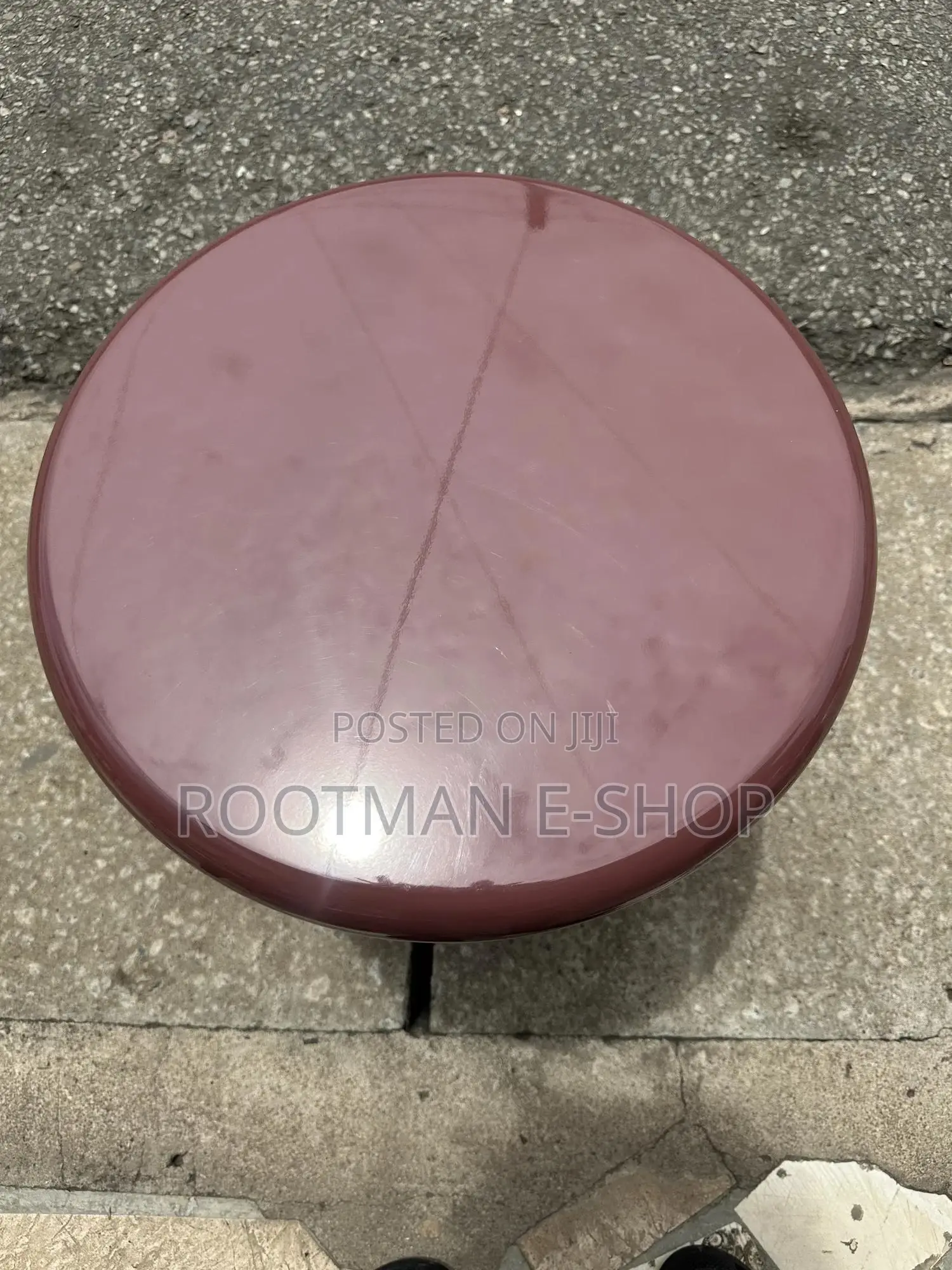 Habitat Round Side Table - Wine